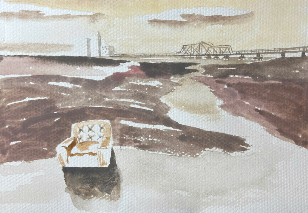 Chiếc ghế dưới sông